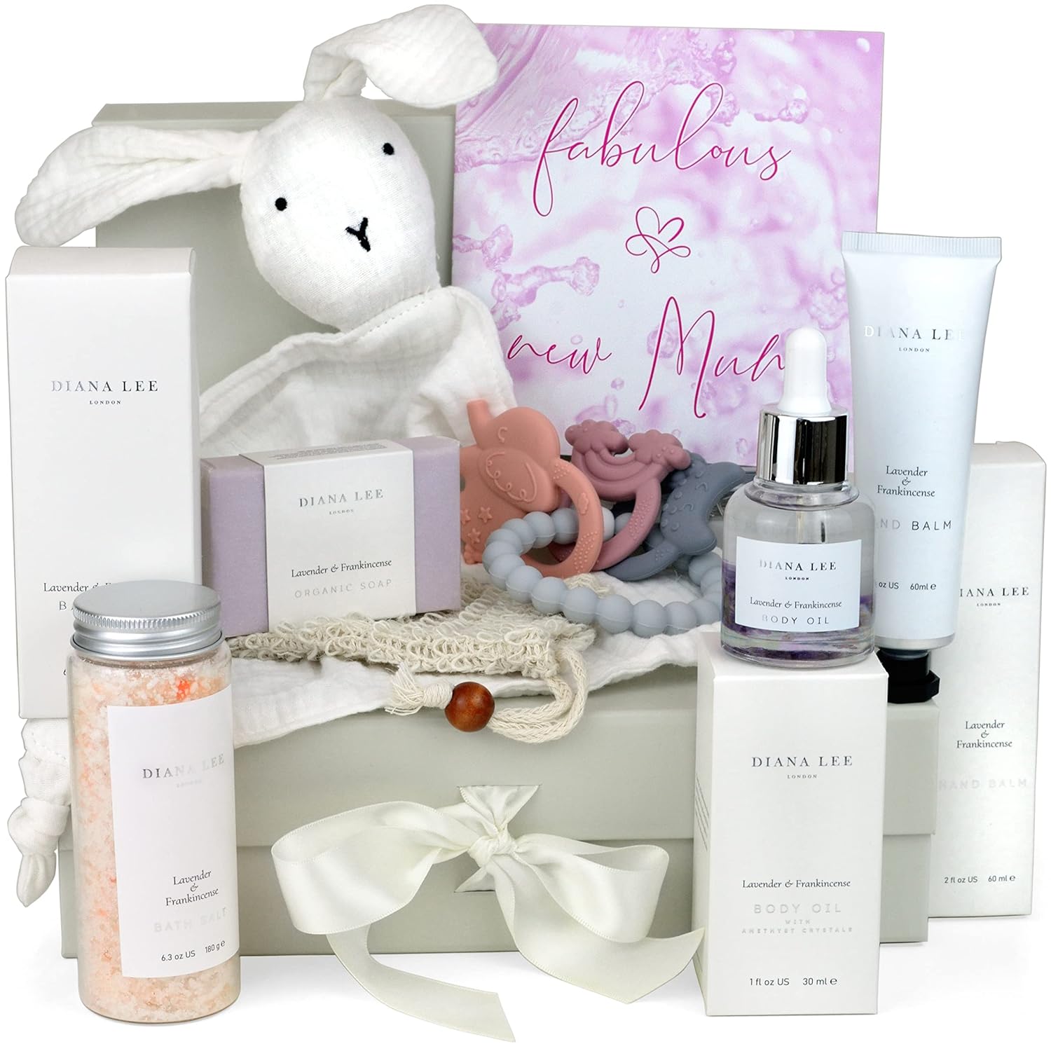 230816030105086_1 New Mom Gift Basket - 9 Luxury Baby Shower Gifts for mom to be and Baby Essentials for Newborn. Post partum self Care Package for Pregnant Women with New mom Gifts for Women and Gifts for Babies. - Image 1